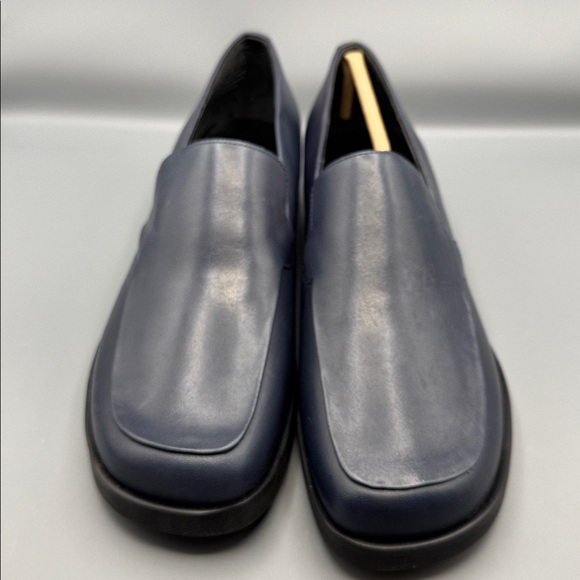 Franco Bocca Slip On Loafers Dark Blue - Picture 2 of 4